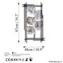 Wallity Daiyu 2 Escultura de Pared Multicolor
